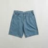Cash Only Logo Denim Shorts - Washed Indigo -FLATSPOT Sales cash only logo denim shorts washed indigo 1
