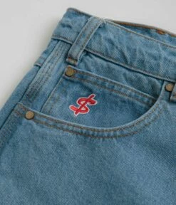 Cash Only Logo Denim Shorts - Washed Indigo 15 Cash Only Logo Denim Shorts - Washed Indigo -FLATSPOT Sales cash only logo denim shorts washed indigo 5