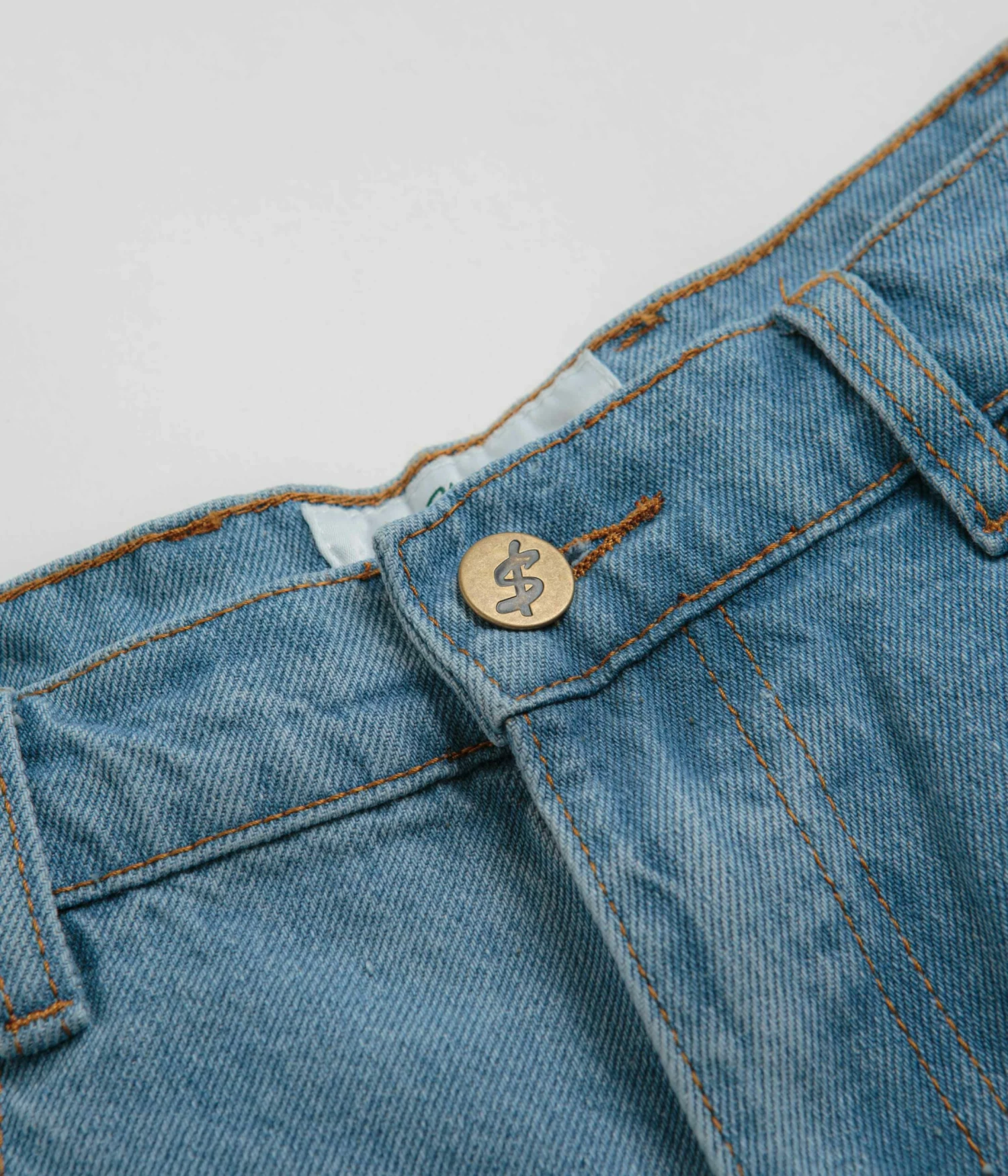 Cash Only Logo Denim Shorts - Washed Indigo 8 Cash Only Logo Denim Shorts - Washed Indigo - Image 6