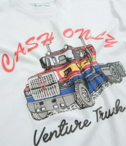 Cash Only X Venture Truck T-Shirt - White -FLATSPOT Sales cash only x venture truck t shirt white 3