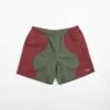 Civilist Butterfly Shorts - Bordeaux / Olive -FLATSPOT Sales civilist butterfly shorts bordeaux olive 1