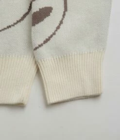 Civilist Smiler Knit Crewneck Sweatshirt - Ecru 9 Civilist Smiler Knit Crewneck Sweatshirt - Ecru -FLATSPOT Sales civilist smiler knit crewneck sweatshirt ecru 4