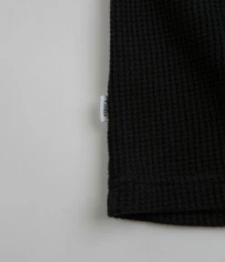 Civilist Thermal Waffle Long Sleeve T-Shirt - Black -FLATSPOT Sales civilist thermal waffle long sleeve t shirt black 4