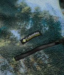 Columbia Helvetia Half Snap Fleece - Napa Green Chasing Falls Print / Black -FLATSPOT Sales columbia helvetia half snap fleece napa green chasing falls print black 3