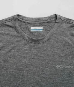 Columbia Hike T-Shirt - Black Heather -FLATSPOT Sales columbia hike t shirt black heather 3