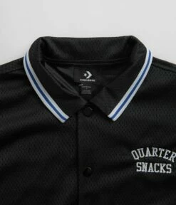 Converse X Quartersnacks Warm Up Shirt - Converse Black -FLATSPOT Sales converse x quartersnacks warm up shirt converse black 5