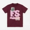 Flatspot Slay T-Shirt - Burgundy -FLATSPOT Sales flatspot slay t shirt burgundy 1