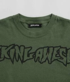 Fucking Awesome Big Stamp Long Sleeve T-Shirt - Hemp -FLATSPOT Sales fucking awesome big stamp long sleeve t shirt hemp 4