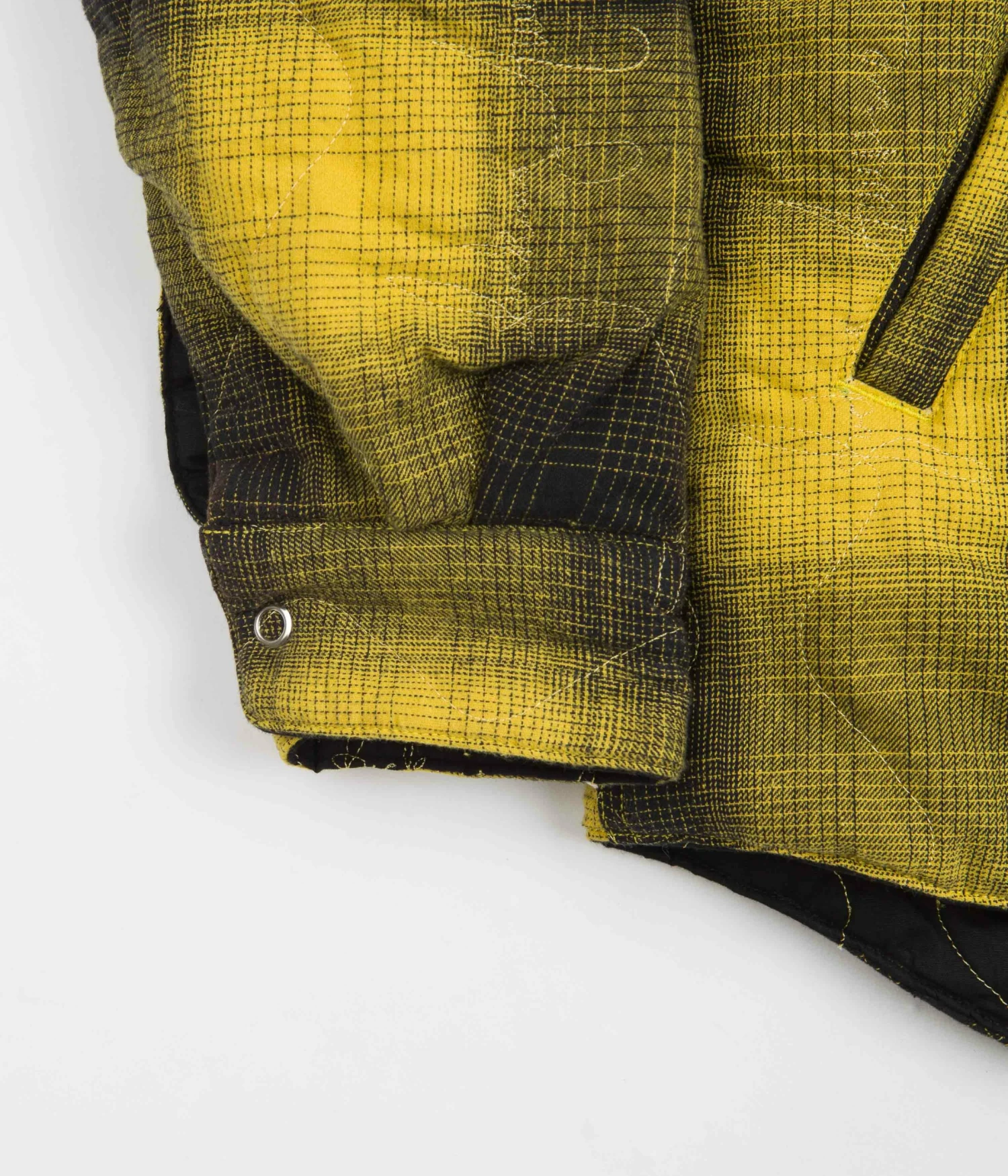 Fucking Awesome Lightweight Reversible Flannel Jacket - Yellow / Black 4 Fucking Awesome Lightweight Reversible Flannel Jacket - Yellow / Black - Image 2