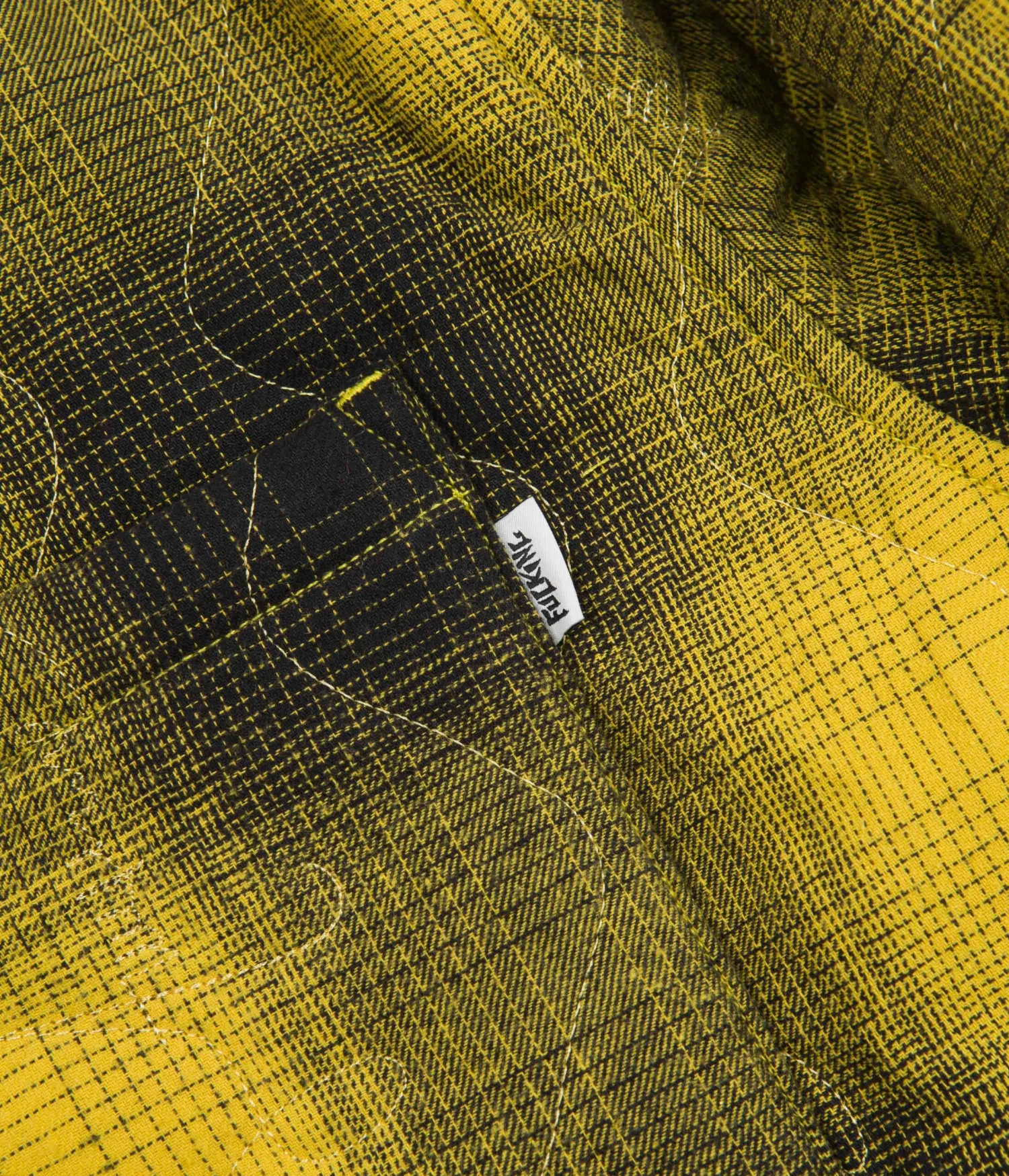 Fucking Awesome Lightweight Reversible Flannel Jacket - Yellow / Black 6 Fucking Awesome Lightweight Reversible Flannel Jacket - Yellow / Black - Image 4