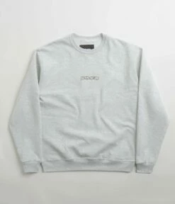 Fucking Awesome Little Stamp Crewneck Sweatshirt - Heather Grey