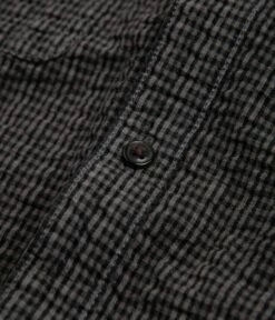 Gramicci OG Seersucker Canyon Shirt - Deep Grey Garment Dyed -FLATSPOT Sales gramicci og seersucker canyon shirt deep grey garment dyed 3