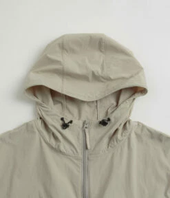 Gramicci Softshell Nylon Hooded Jacket - Stone Grey -FLATSPOT Sales gramicci softshell nylon hooded jacket stone grey 3