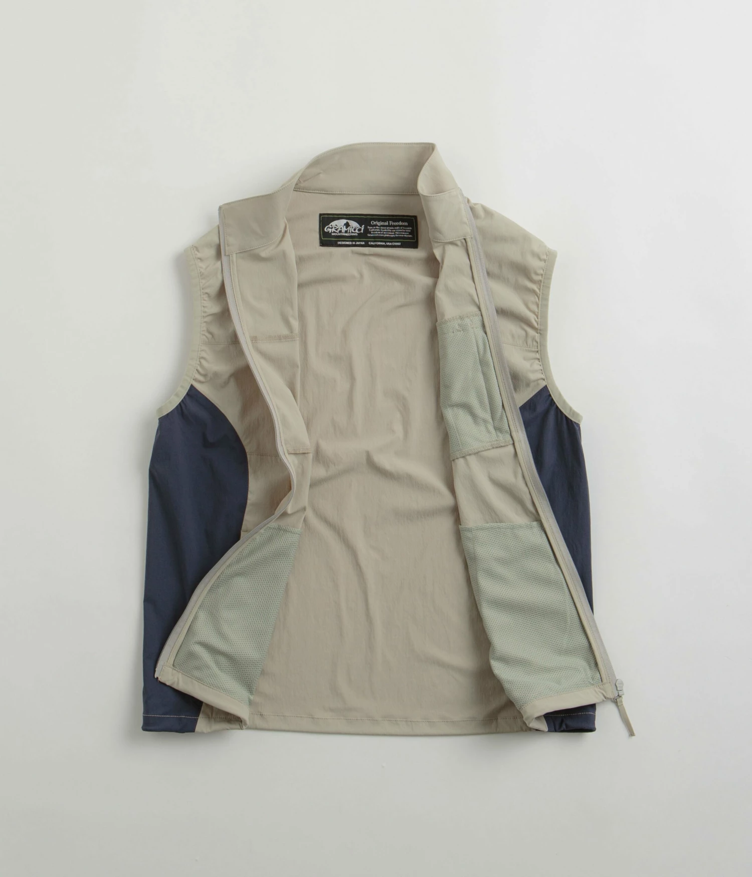 Gramicci Softshell Nylon Vest - Stone Grey 4 Gramicci Softshell Nylon Vest - Stone Grey - Image 2