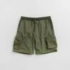 Helas Discovery Shorts - Khaki Green 1 Helas Discovery Shorts - Khaki Green -FLATSPOT Sales helas discovery shorts khaki green 1