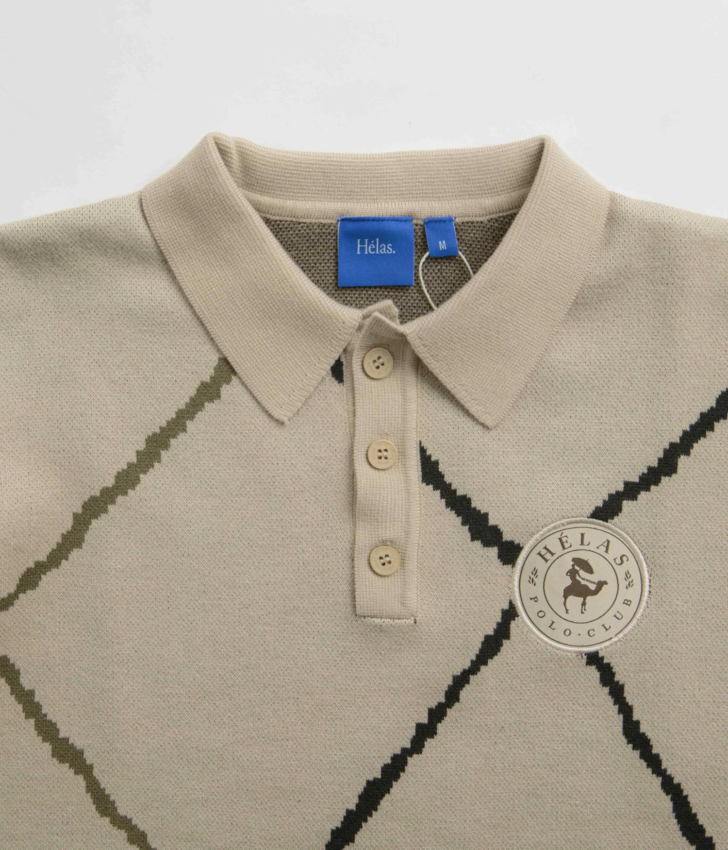 Helas Polo Club Knit Sweatshirt - Off White 6 Helas Polo Club Knit Sweatshirt - Off White - Image 4