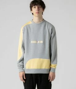 Helas Round Crewneck Sweatshirt - Heather Grey 13 Helas Round Crewneck Sweatshirt - Heather Grey -FLATSPOT Sales helas round crewneck sweatshirt heather grey 1 1681a257 2a83 48d0 ba97 e0cc4a95dc48