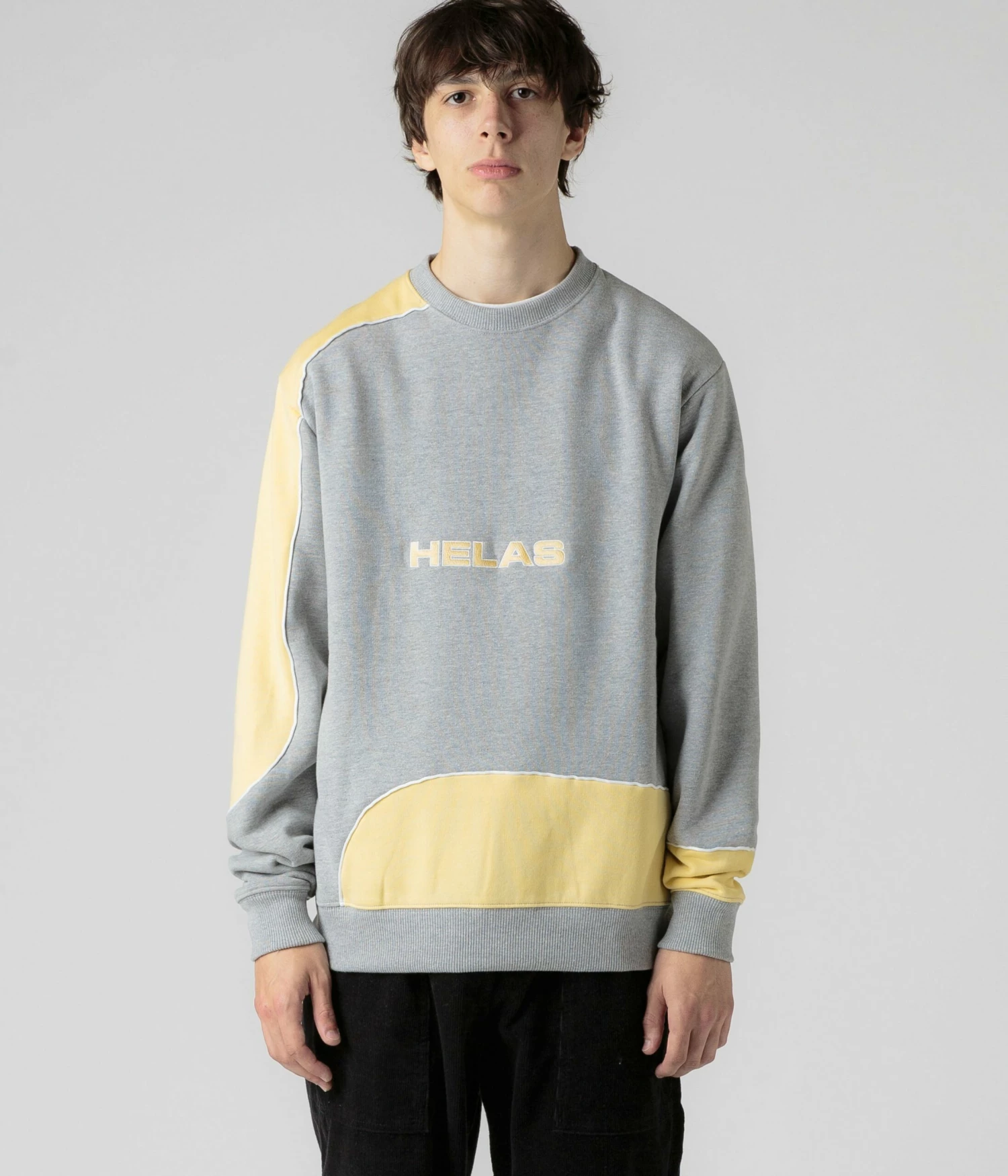 Helas Round Crewneck Sweatshirt - Heather Grey 7 Helas Round Crewneck Sweatshirt - Heather Grey - Image 5