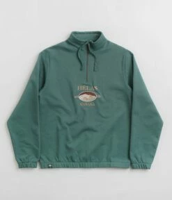 Helas Sahara Quarter Zip Sweatshirt - Khaki Green