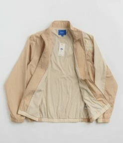 Helas Sand Track Jacket - Beige / Clear Brown -FLATSPOT Sales helas sand track jacket beige clear brown 2