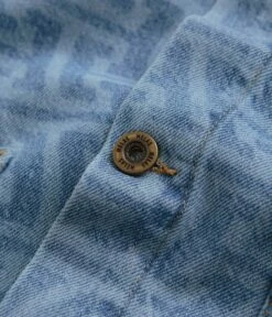 Helas Wave Denim Jacket - Light Blue -FLATSPOT Sales helas wave denim jacket light blue 3