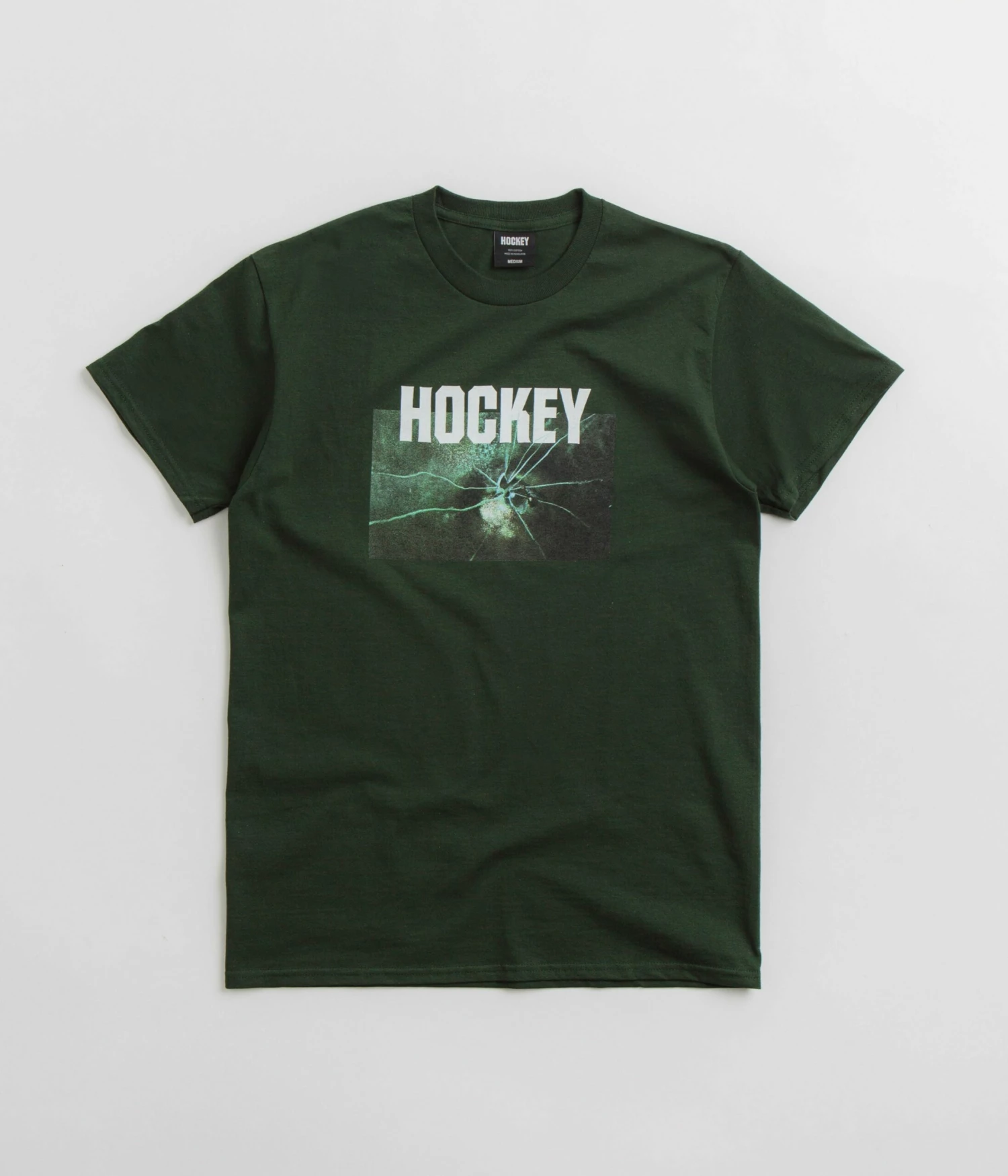 Hockey Thin Ice T-Shirt - Dark Green 3 Hockey Thin Ice T-Shirt - Dark Green