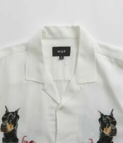 HUF Best Boys Resort Short Sleeve Shirt - White -FLATSPOT Sales huf best boys resort short sleeve shirt white 5