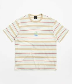 HUF Cheshire Stripe Knit T-Shirt - Cream