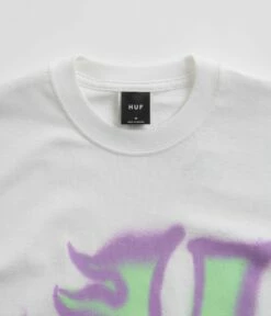 HUF Heat Wave T-Shirt - White -FLATSPOT Sales huf heat wave t shirt white 3