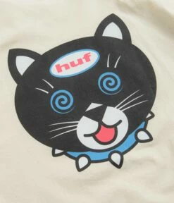 HUF Hypno Cat T-Shirt - Bone 11 HUF Hypno Cat T-Shirt - Bone -FLATSPOT Sales huf hypno cat t shirt bone 5