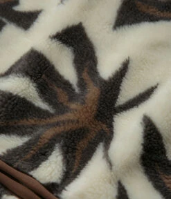 HUF Lowell Jacquard Sherpa Zip Fleece - Natural -FLATSPOT Sales huf lowell jacquard sherpa zip fleece natural 4