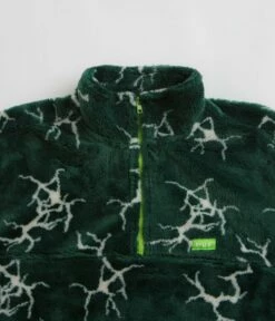 HUF Quake Sherpa 1/4 Zip Fleece - Forest Green 7 HUF Quake Sherpa 1/4 Zip Fleece - Forest Green -FLATSPOT Sales huf quake sherpa 1 4 zip fleece forest green 2