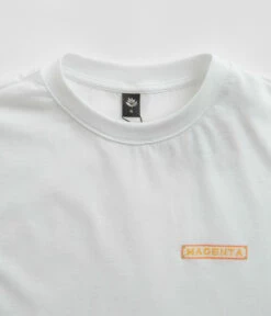 Magenta Mosaic T-Shirt - White -FLATSPOT Sales magenta mosaic t shirt white 4