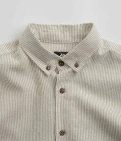 Magenta Oxford Striped Shirt - Beige -FLATSPOT Sales magenta oxford striped shirt beige 5