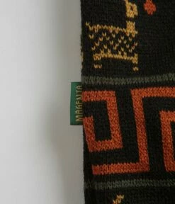 Magenta Peru Knit Crewneck Sweatshirt - Black -FLATSPOT Sales magenta peru knit crewneck sweatshirt black 4