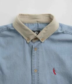 Magenta PWS Shirt - Washed Denim -FLATSPOT Sales magenta pws shirt washed denim 5