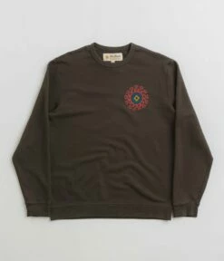 FLATSPOT Sales -FLATSPOT Sales mollusk dazy sun crewneck sweatshirt faded black 1