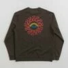 Mollusk Dazy Sun Crewneck Sweatshirt - Faded Black -FLATSPOT Sales mollusk dazy sun crewneck sweatshirt faded black 2