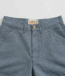 Mollusk Womens Painter Shorts - Railroad Stripe 13 Mollusk Womens Painter Shorts - Railroad Stripe -FLATSPOT Sales mollusk painter shorts railroad stripe 4