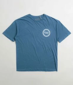 Mollusk Pure Energy T-Shirt - True Blue -FLATSPOT Sales mollusk pure energy t shirt true blue 2