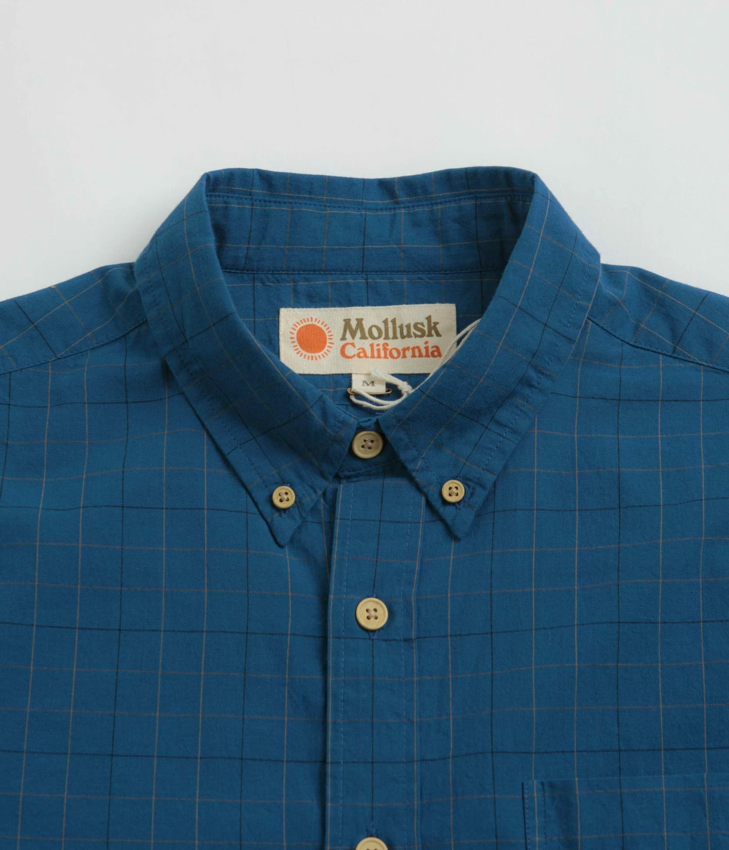 Mollusk Thurston Shirt - Aegean Windowpane 4 Mollusk Thurston Shirt - Aegean Windowpane - Image 2