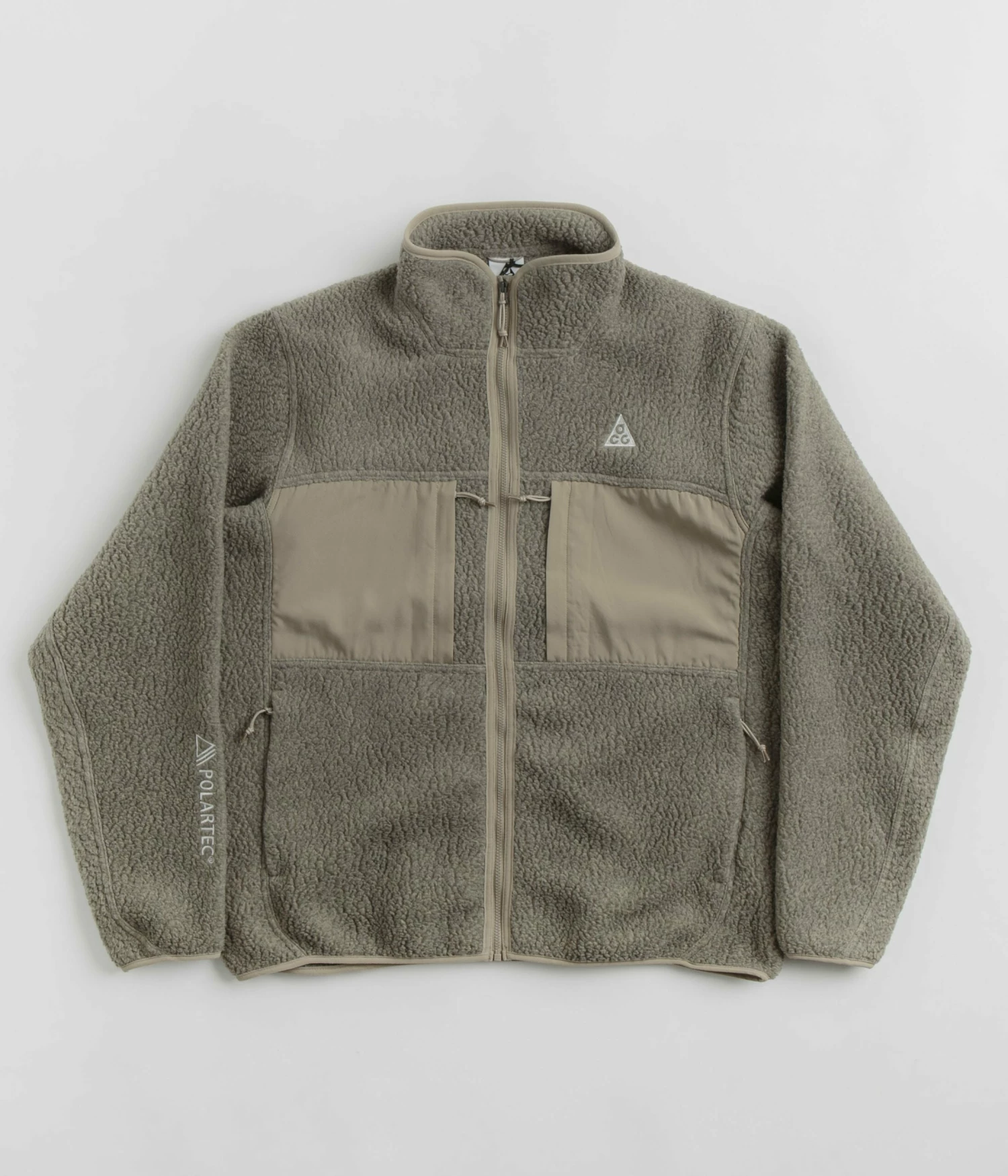 Nike ACG Arctic Wolf Full Zip Fleece - Khaki / Light Iron Ore / Summit White 3 Nike ACG Arctic Wolf Full Zip Fleece - Khaki / Light Iron Ore / Summit White