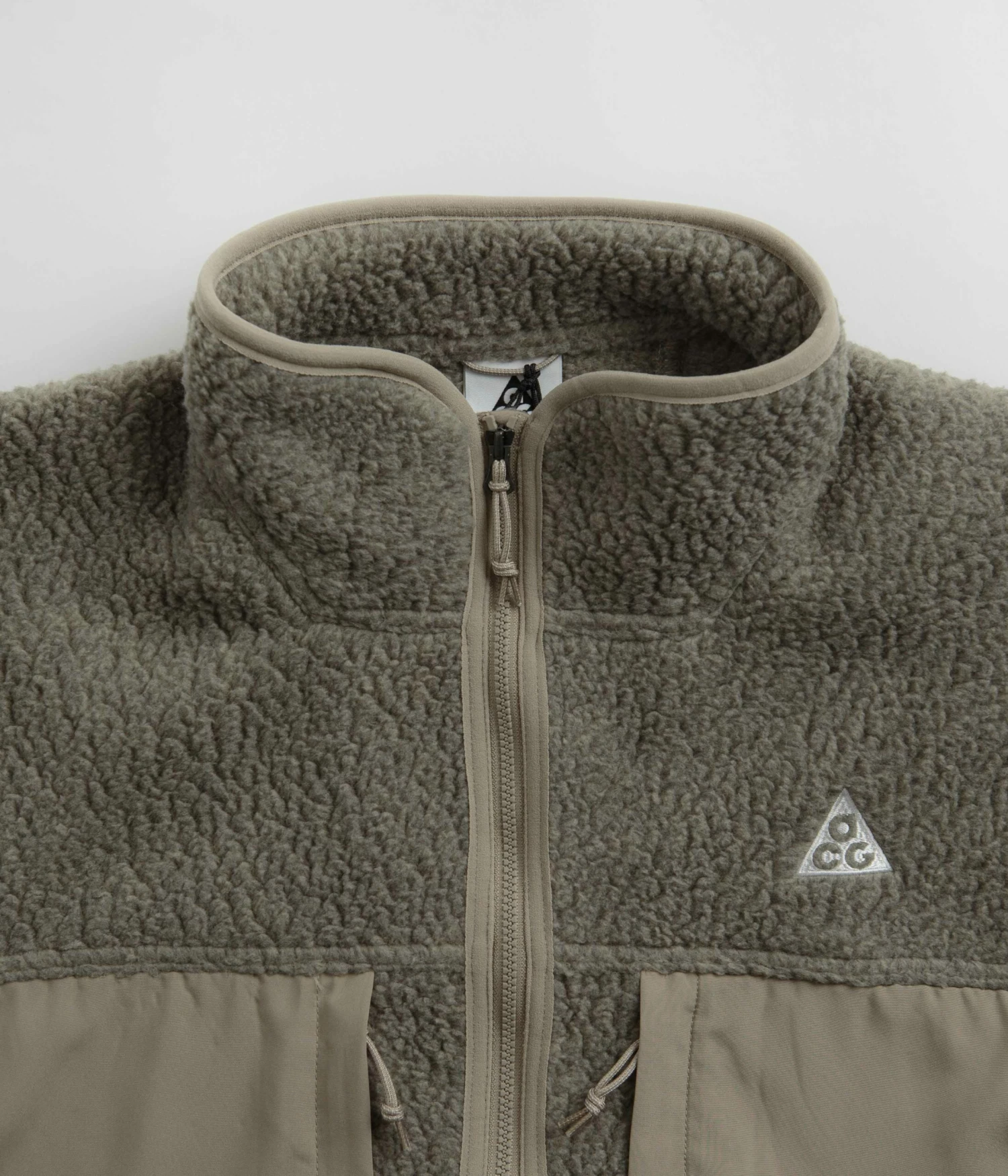 Nike ACG Arctic Wolf Full Zip Fleece - Khaki / Light Iron Ore / Summit White 8 Nike ACG Arctic Wolf Full Zip Fleece - Khaki / Light Iron Ore / Summit White - Image 6