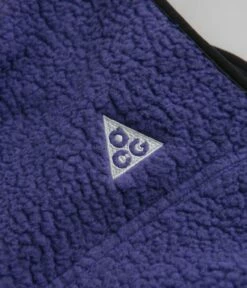 Nike ACG Womens Arctic Wolf Fleece Vest - Persian Violet / Black / Summit White -FLATSPOT Sales nike acg womens arctic wolf fleece vest persian violet black summit white 3