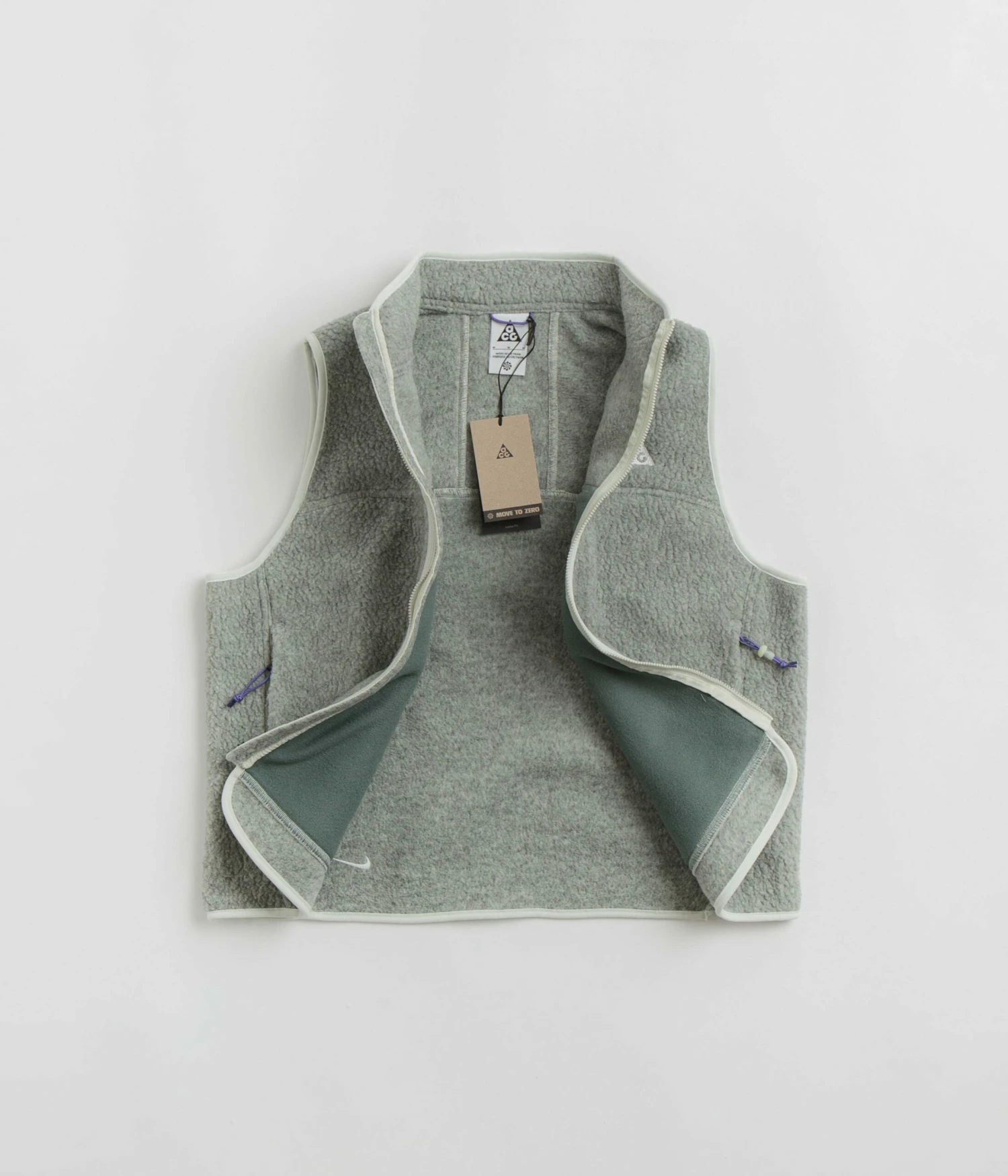 Nike ACG Womens Arctic Wolf Fleece Vest - Sea Glass / Bicoastal / Summit White 4 Nike ACG Womens Arctic Wolf Fleece Vest - Sea Glass / Bicoastal / Summit White - Image 2