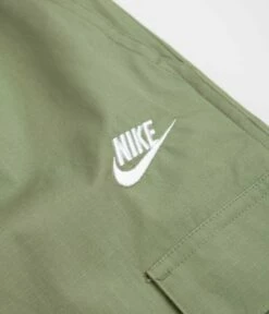 Nike Sportswear Nike Club Cargo Shorts - Oil Green / White -FLATSPOT Sales nike club cargo shorts oil green white 6