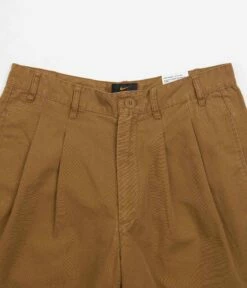 Nike Sportswear Nike Pleated Chino Shorts - Ale Brown / White -FLATSPOT Sales nike pleated chino shorts ale brown white 4
