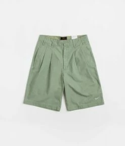 Nike Sportswear Nike Pleated Chino Shorts - Oil Green / White