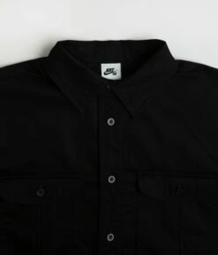 Nike SB Tanglin Short Sleeve Shirt - Black -FLATSPOT Sales nike sb essentials long sleeve t shirt black 2 1