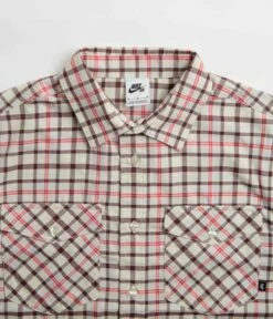 Nike SB Flannel Shirt - Coconut Milk / Light Bone -FLATSPOT Sales nike sb flannel shirt coconut milk light bone 4